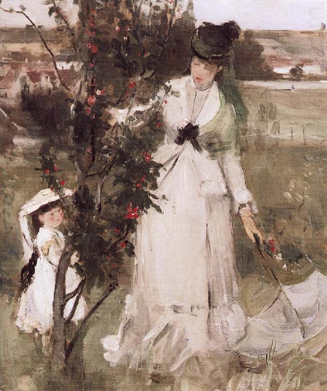 Detail of Hide and seek, Berthe Morisot